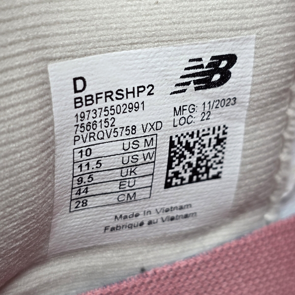 New Balance Fresh Foam BB V2 Moonbeam BBFRSHP2 Basketball Mens Size 10 New - Picture 4 of 10